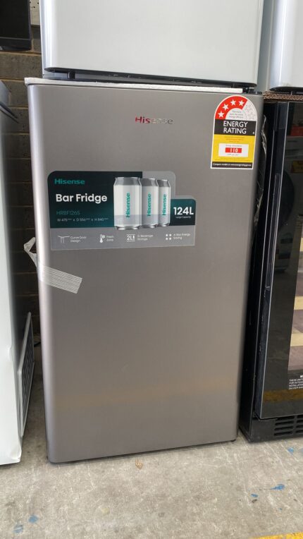 Hisense 124 L Bar Fridge Silver HRBF126S